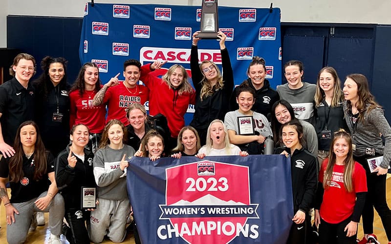 Usa Wrestling No 3 Southern Oregon Women Claim Their First Cascade Collegiate Conference 8432